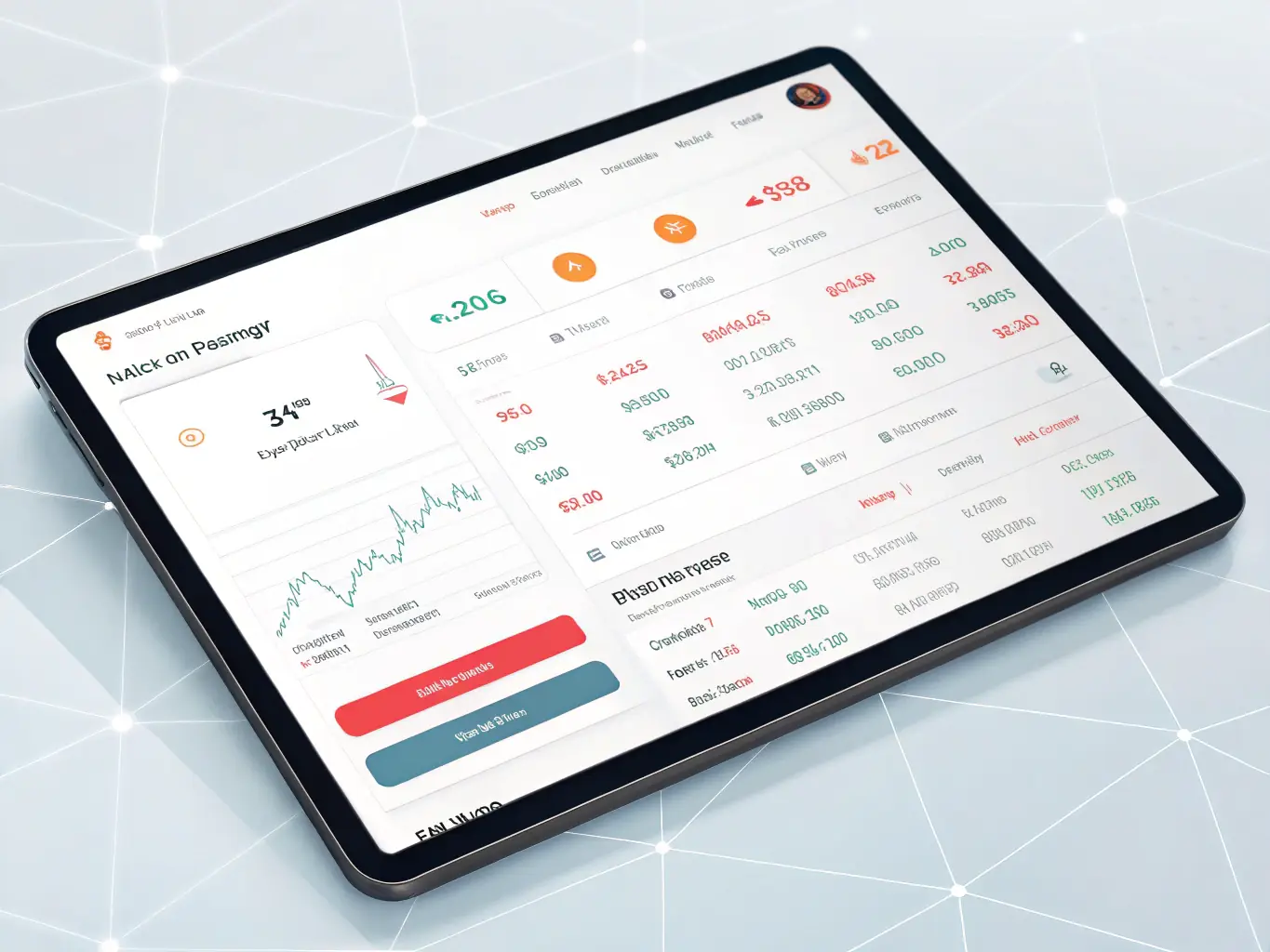 An illustration of the CuteSwap interface showing token swapping and liquidity pools with vibrant orange and white accents, emphasizing ease of use.